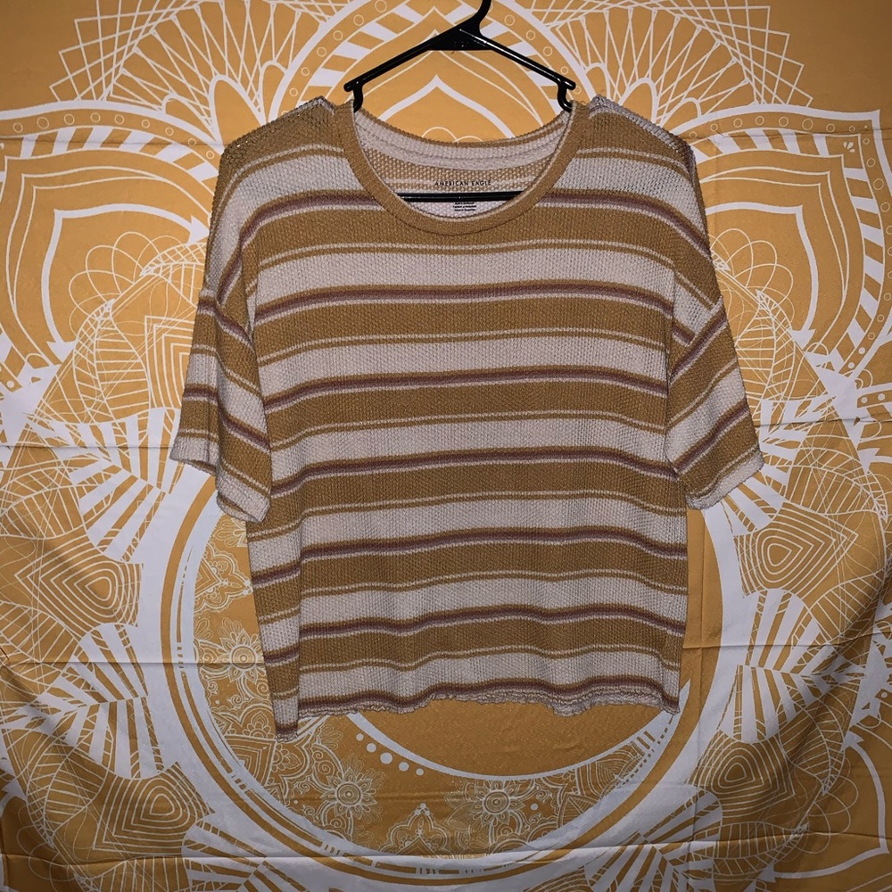 american eagle knit crop top